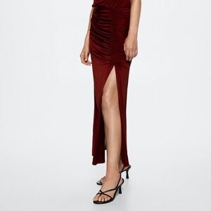 Mango Draped pencil skirt